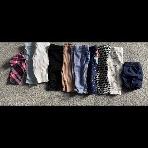 10 pairs girl pant/shorts NB & 3M